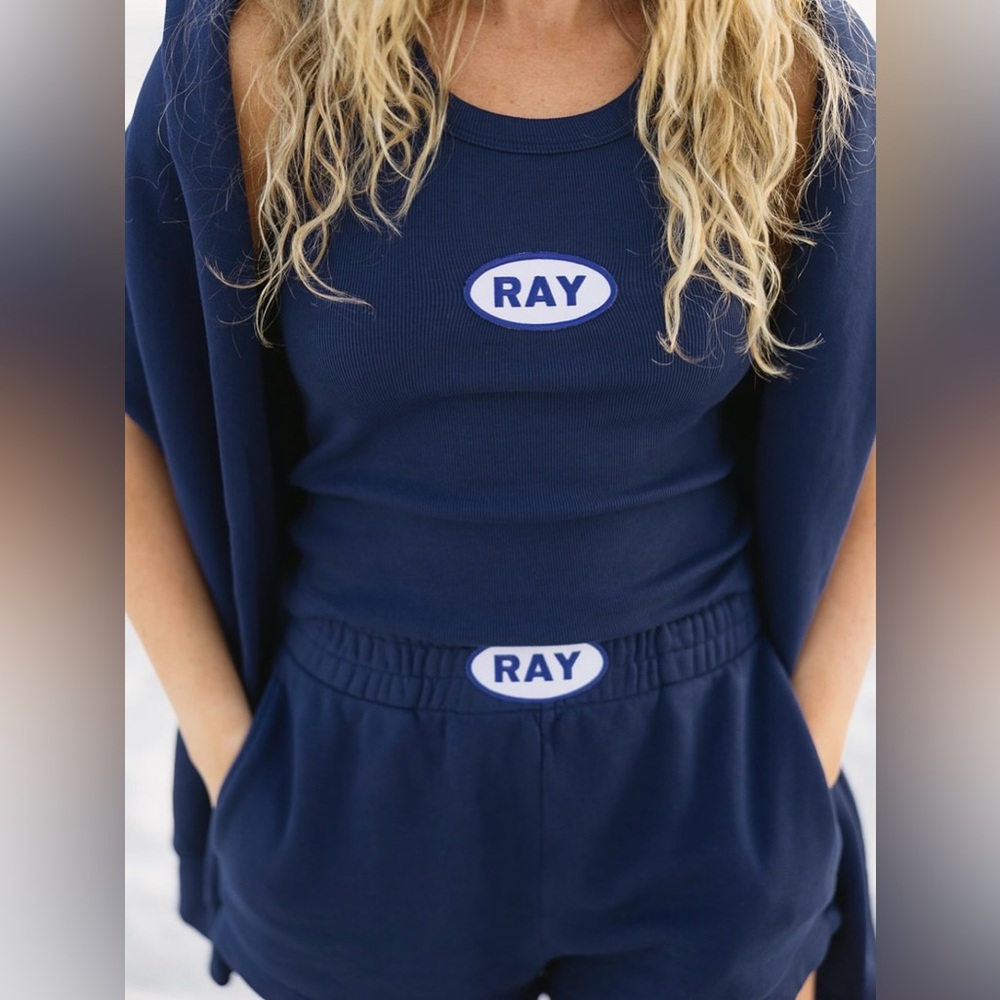 NWT Ray The Brand Classic Sweatshorts in Deep Sea in a size XS